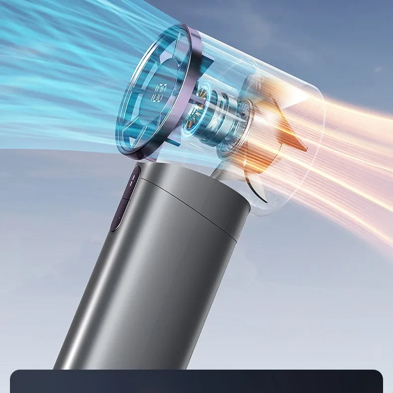 Mini Aluminum Fan with LED Display