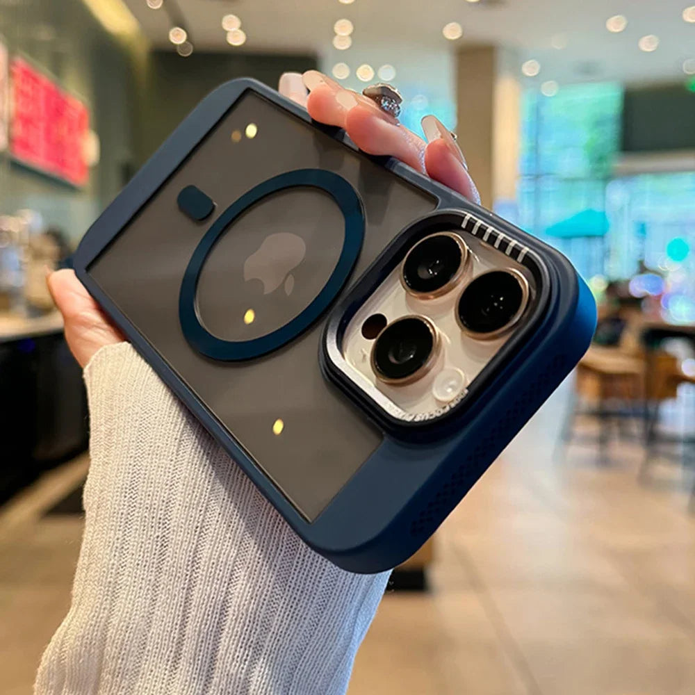 Luxury Clear MagSafe Heat Frame Case