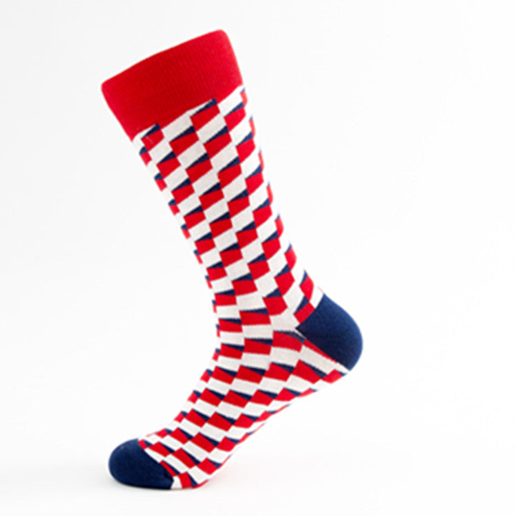 Men’s Casual Mid-Calf Cotton Socks