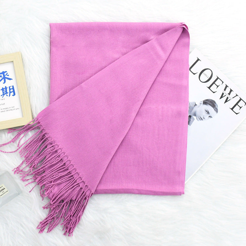 Annual Warm Cashmere Tassel Scarf
