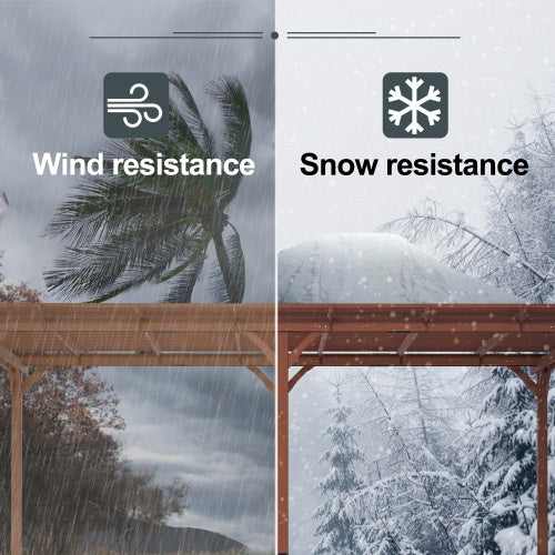 12x16 Holz-Traubenpergola für den Außenbereich