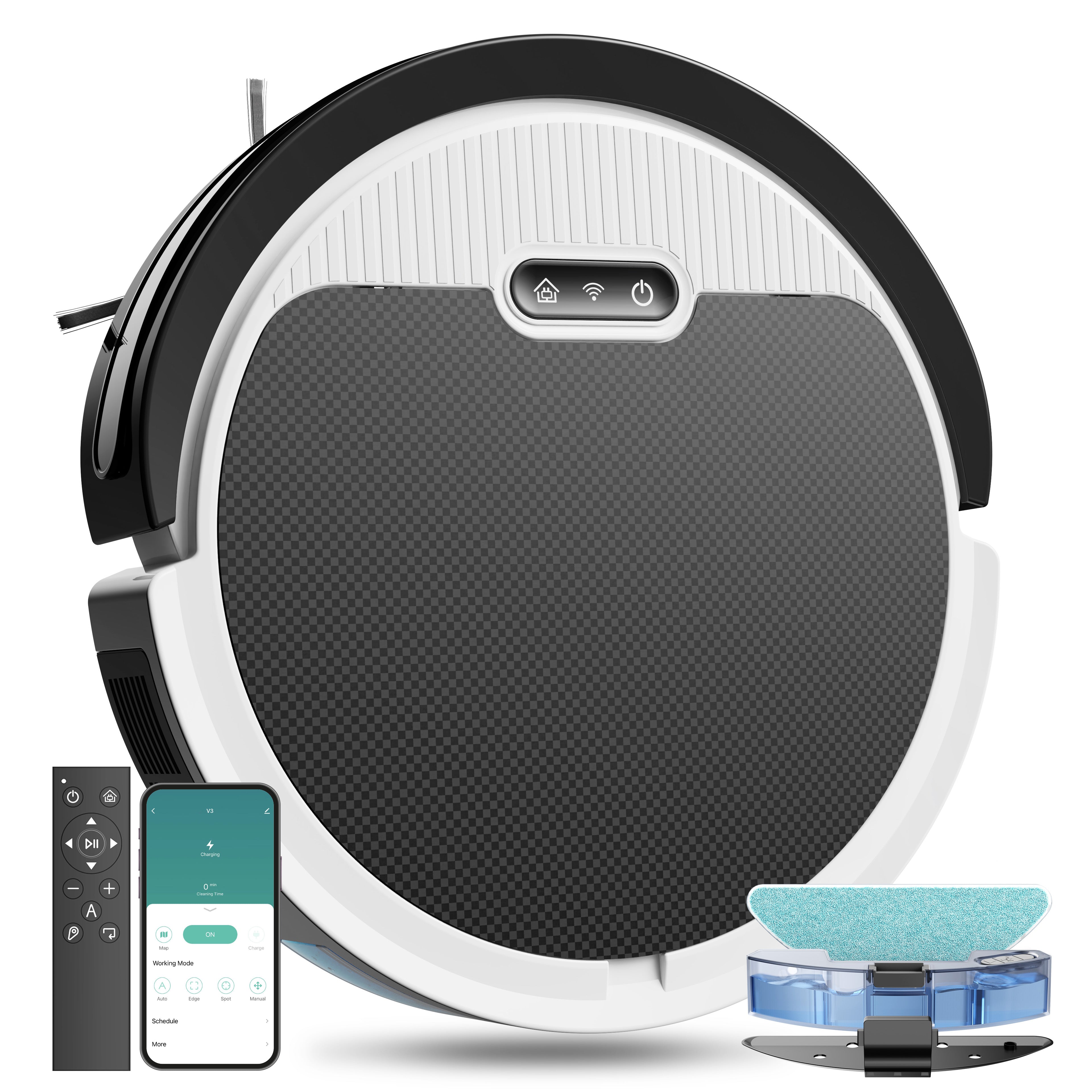 3-in-1 Robot Vacuum & Mop, 5000Pa Suction