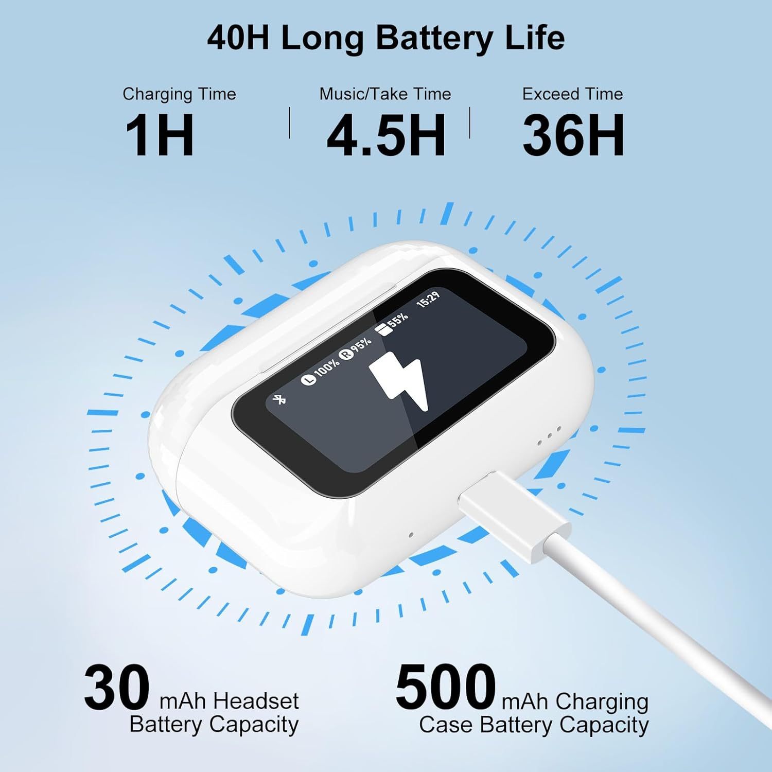 Wireless Bluetooth 5.4 Earbuds