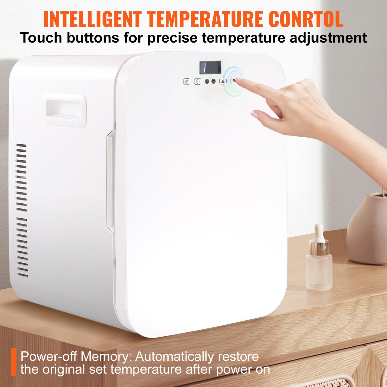 VEVOR 20L Skincare Mini Fridge White