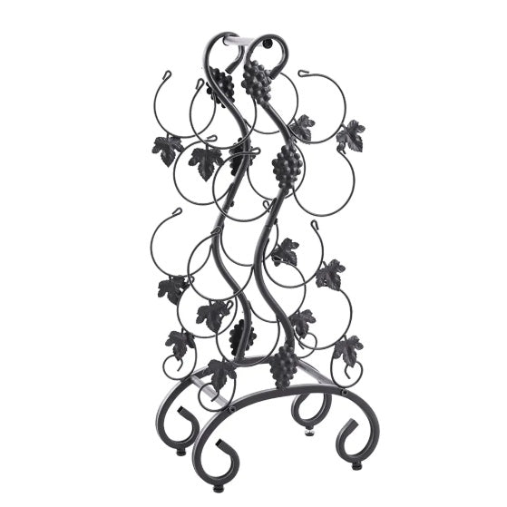 Freistehendes Weinregal aus Metall für 8 Flaschen