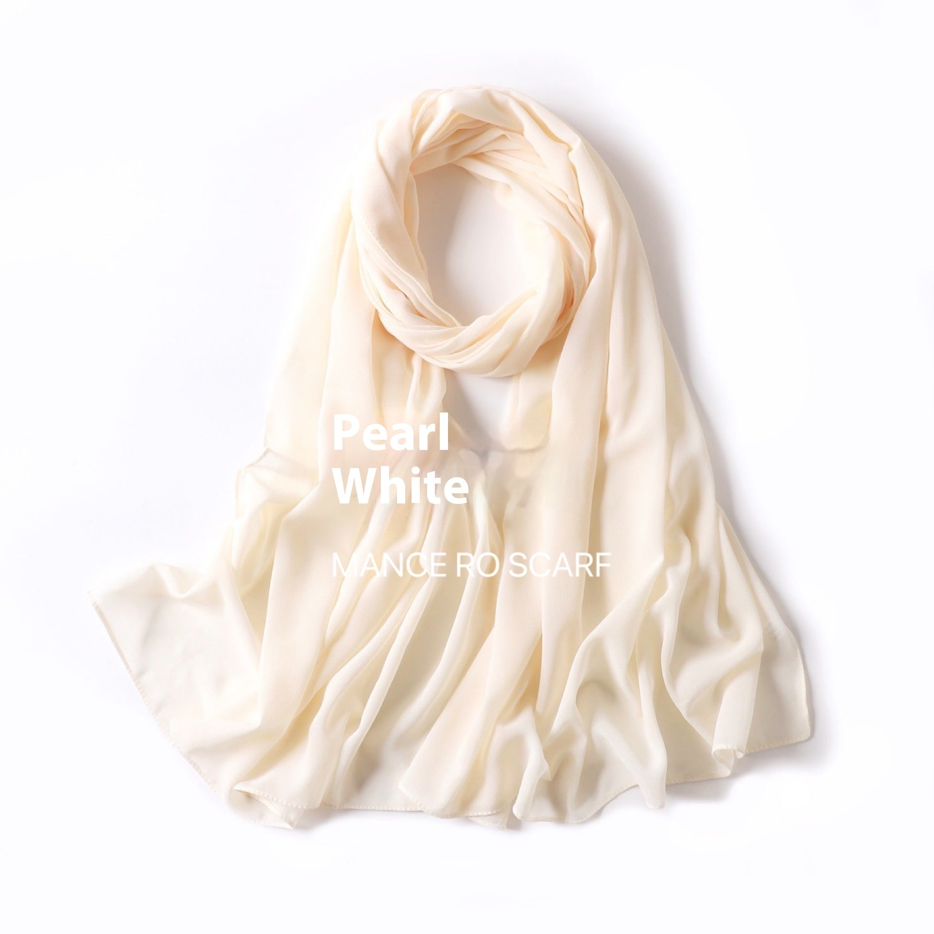 Perlen Chiffon Kopftuch Schleier Wickeltuch