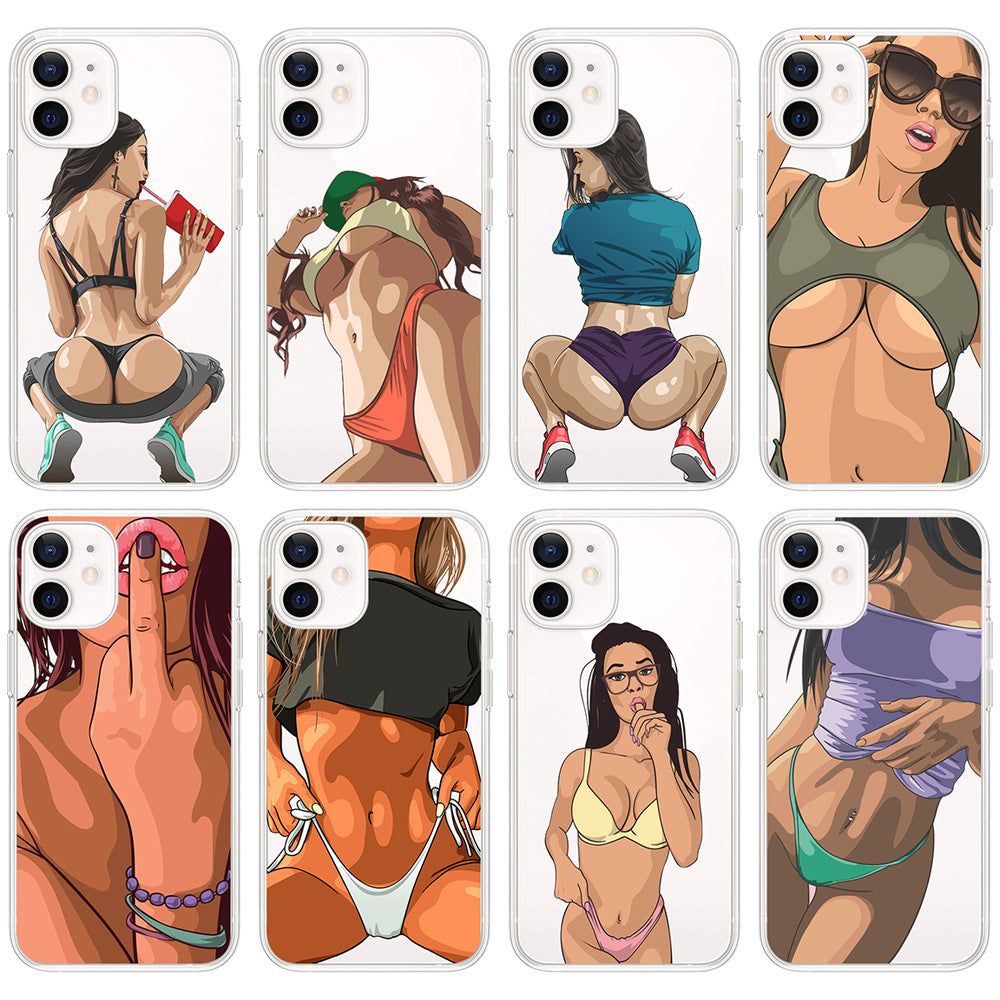 Coque de téléphone à imprimé beauté sexy