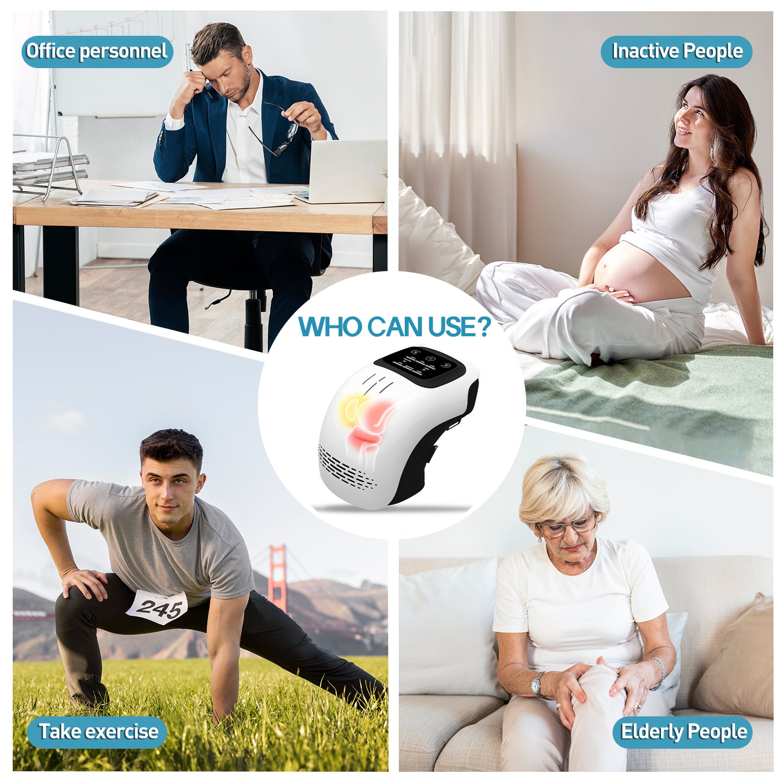 Kniemassagegerät zur Schmerzlinderung und Genesung