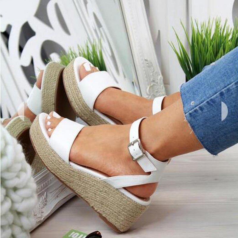 Wedge Hemp Rope Sole Sandals Women