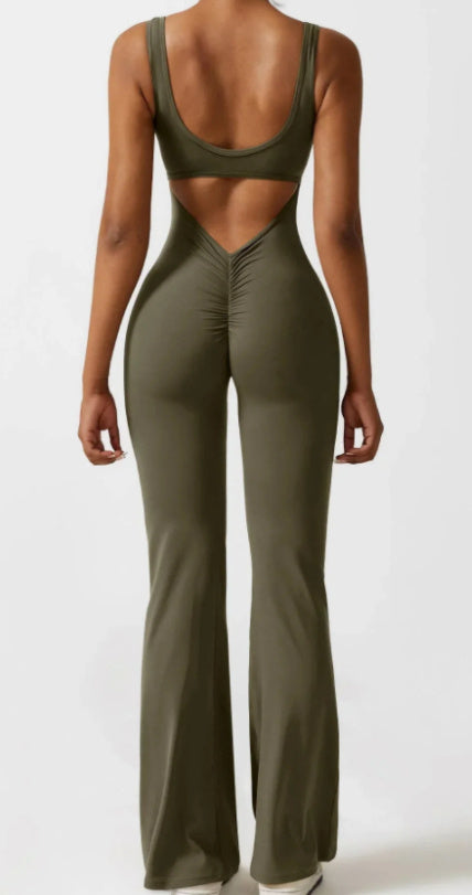 Body de yoga creux sans coutures pour femmes