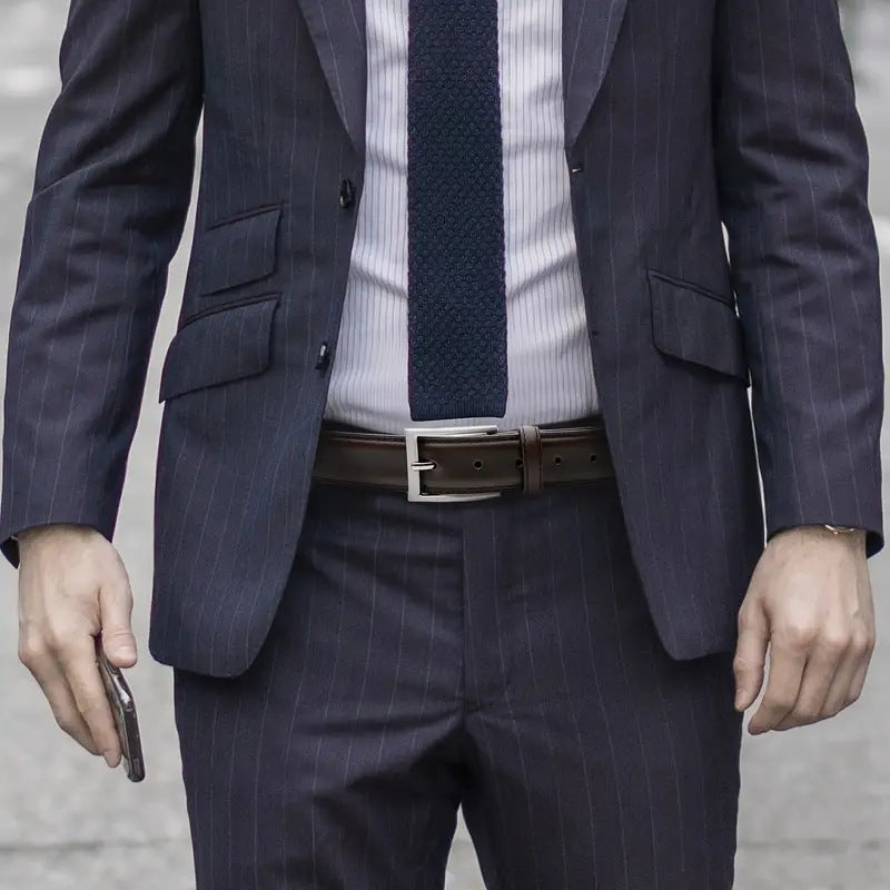 Herrengürtel aus echtem Rindsleder mit Dornschließe