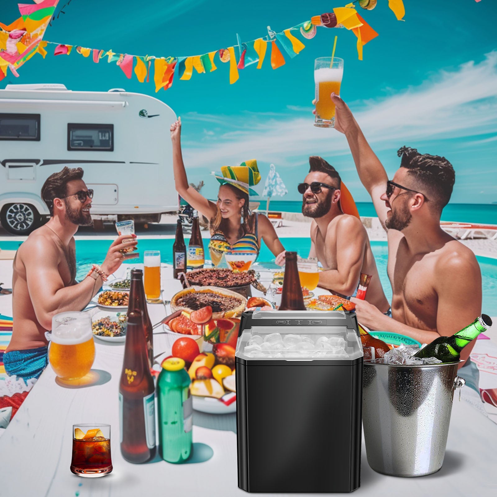 Eismaschine Selbstreinigend Tragbar