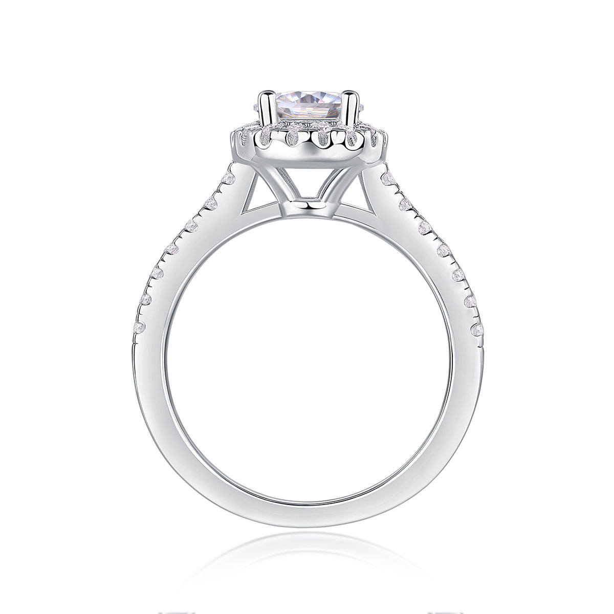 Hug Lover Large Moissanite Ring Set