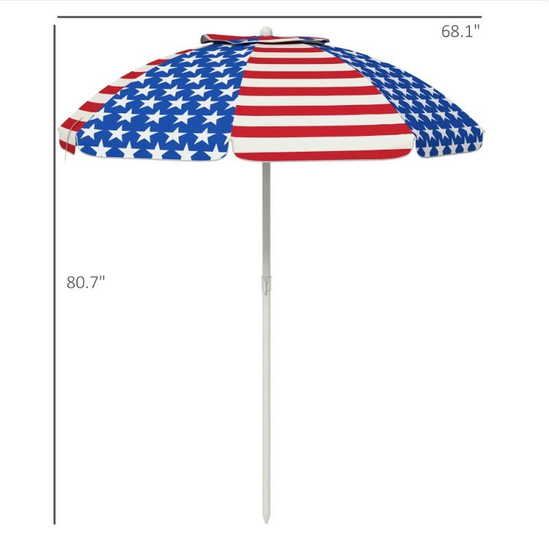 Ventilated Folding Beach Travel Umbrella