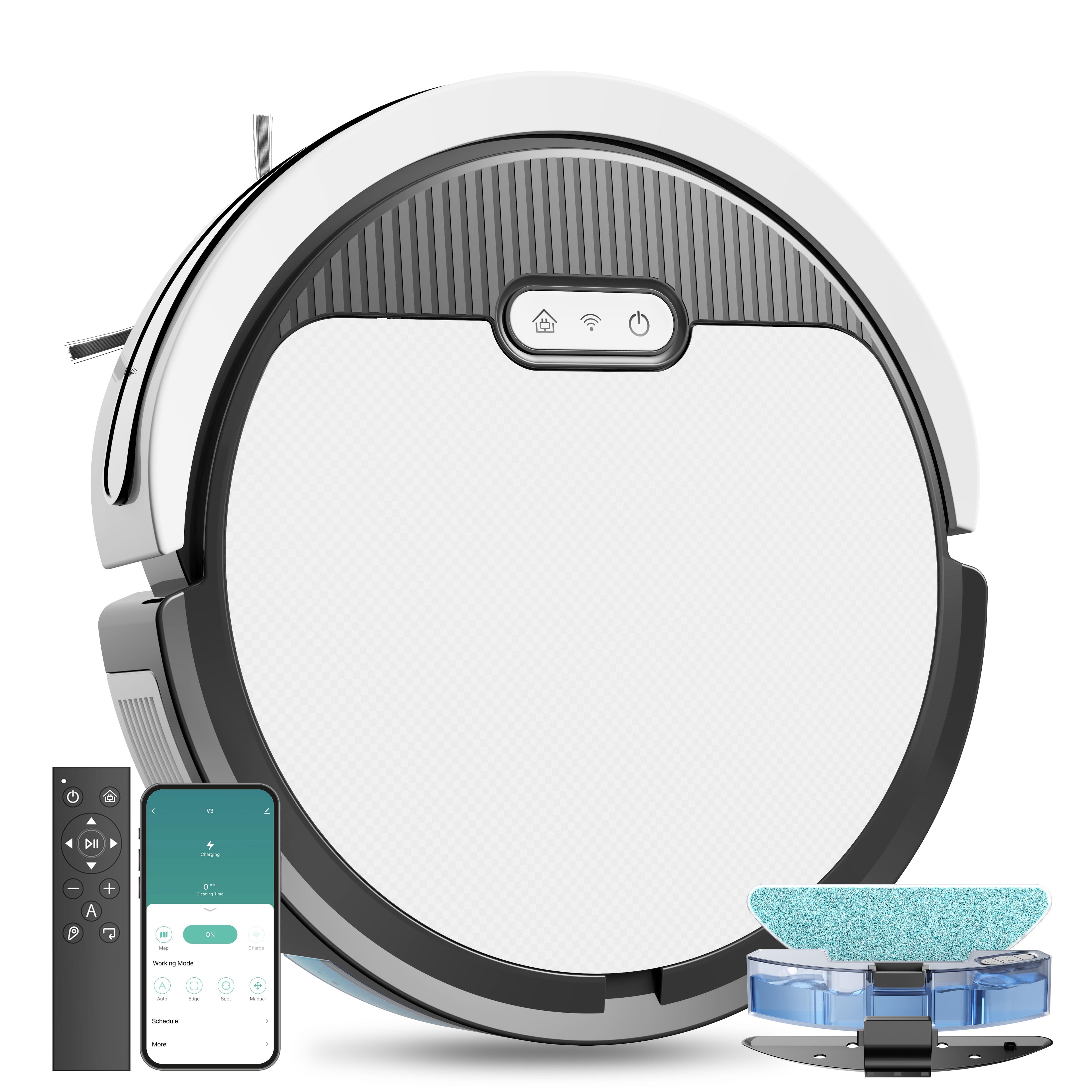 3-in-1 Robot Vacuum & Mop, 5000Pa Suction