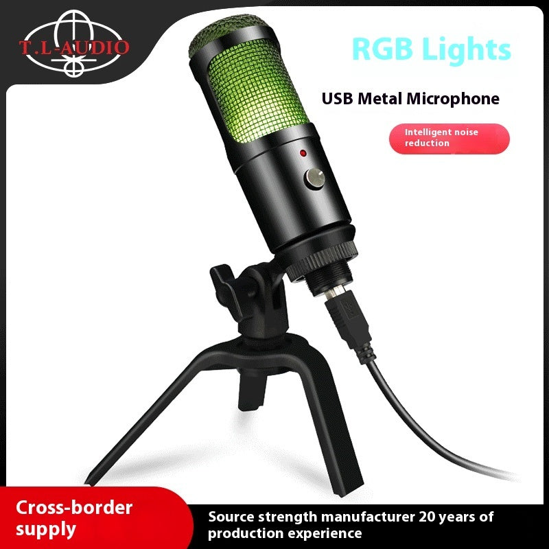 RGB Condenser Mic for PC & Streaming