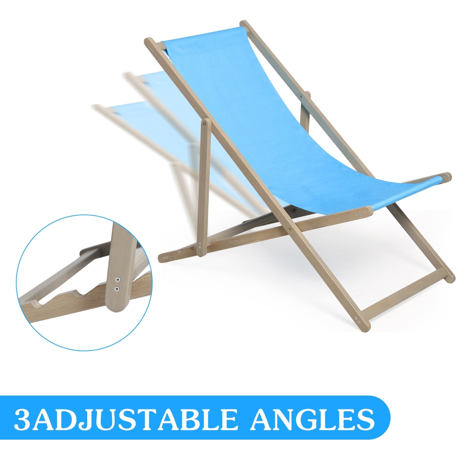 Wooden Folding Beach Sling Chairs