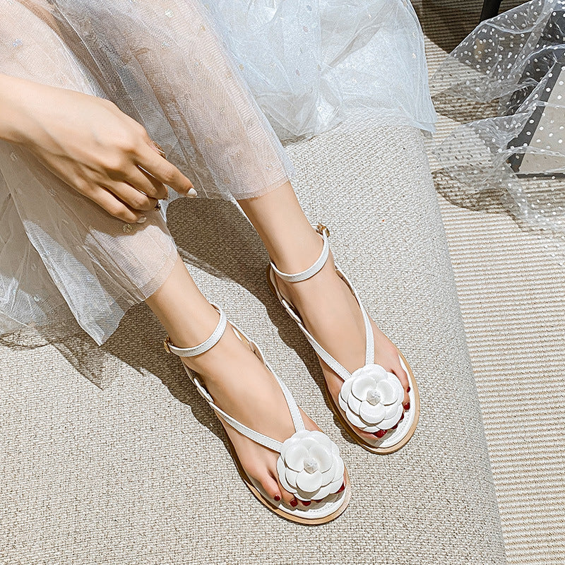 Damen-Sommersandalen mit flacher Sohle