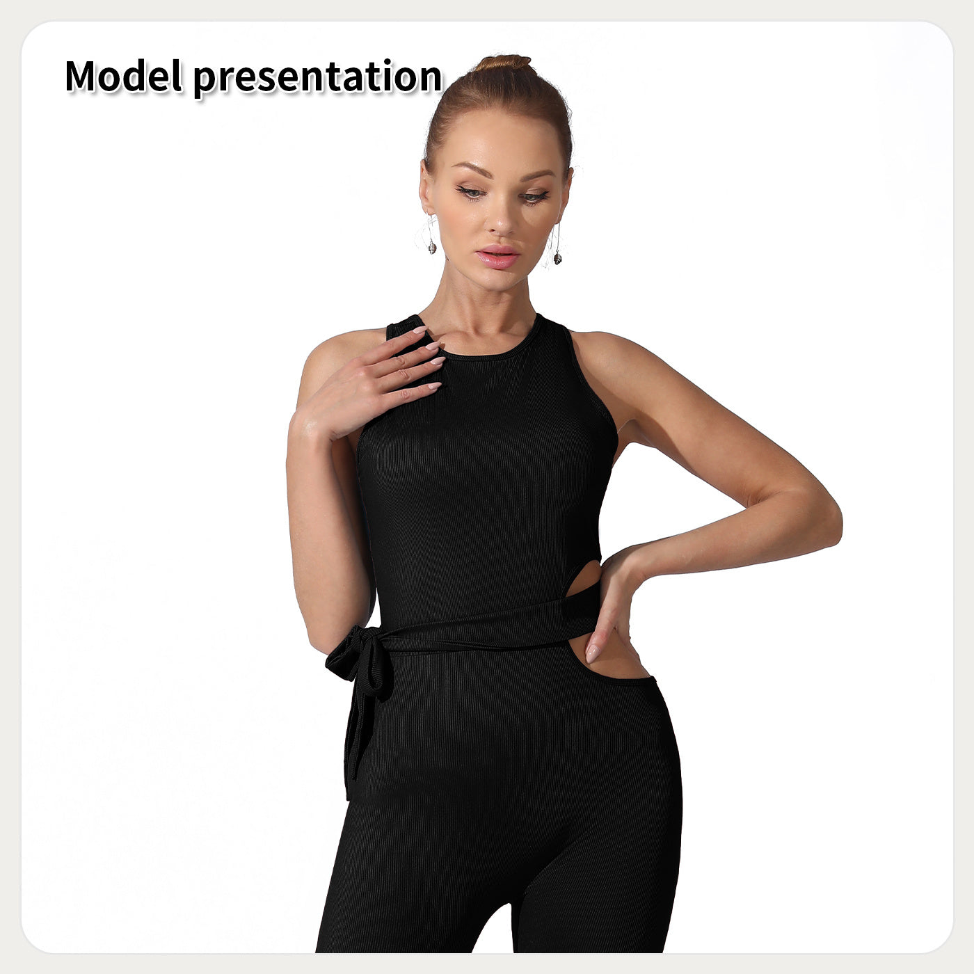 Combinaison élégante en polyester pour femme
