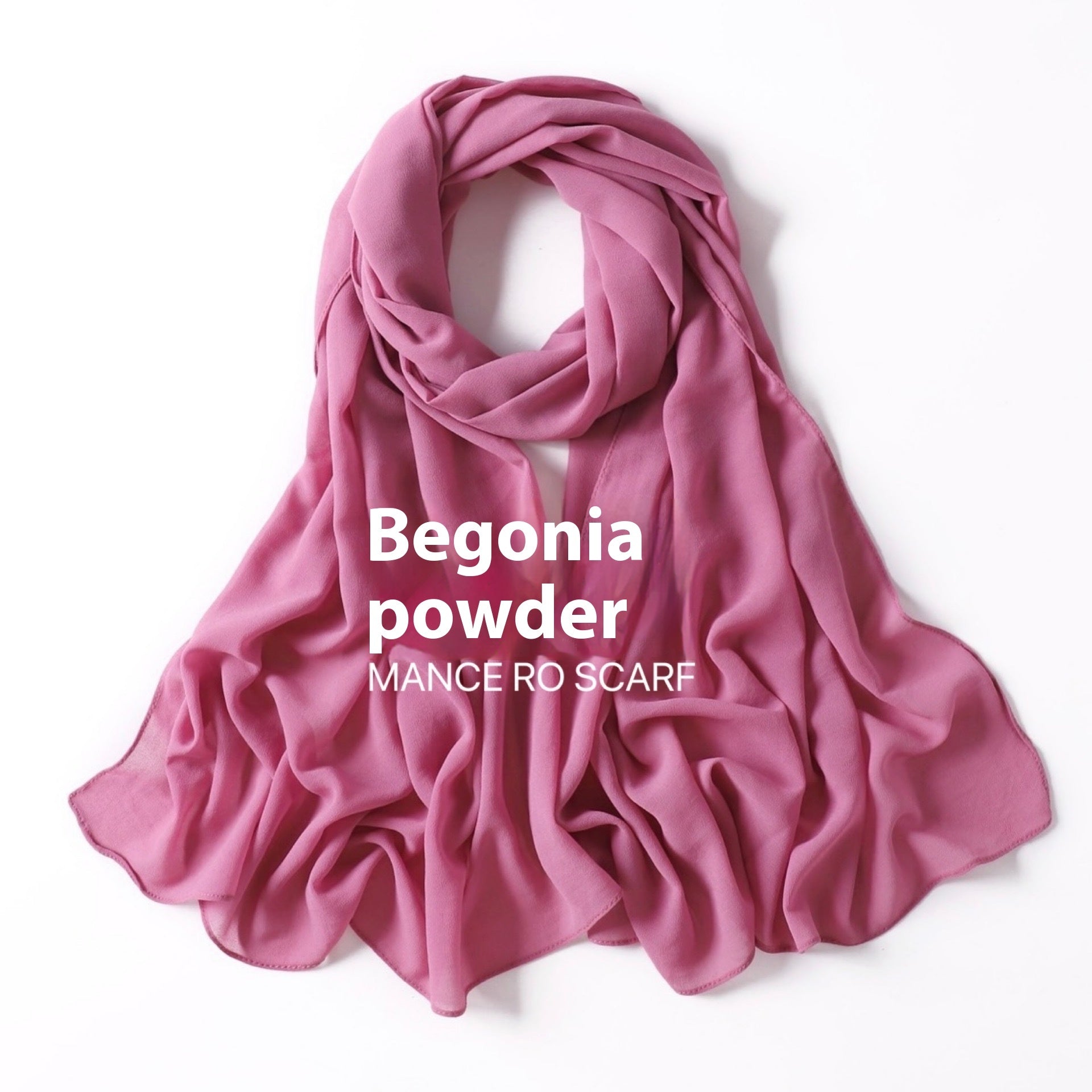 Foulard en mousseline de soie perlée