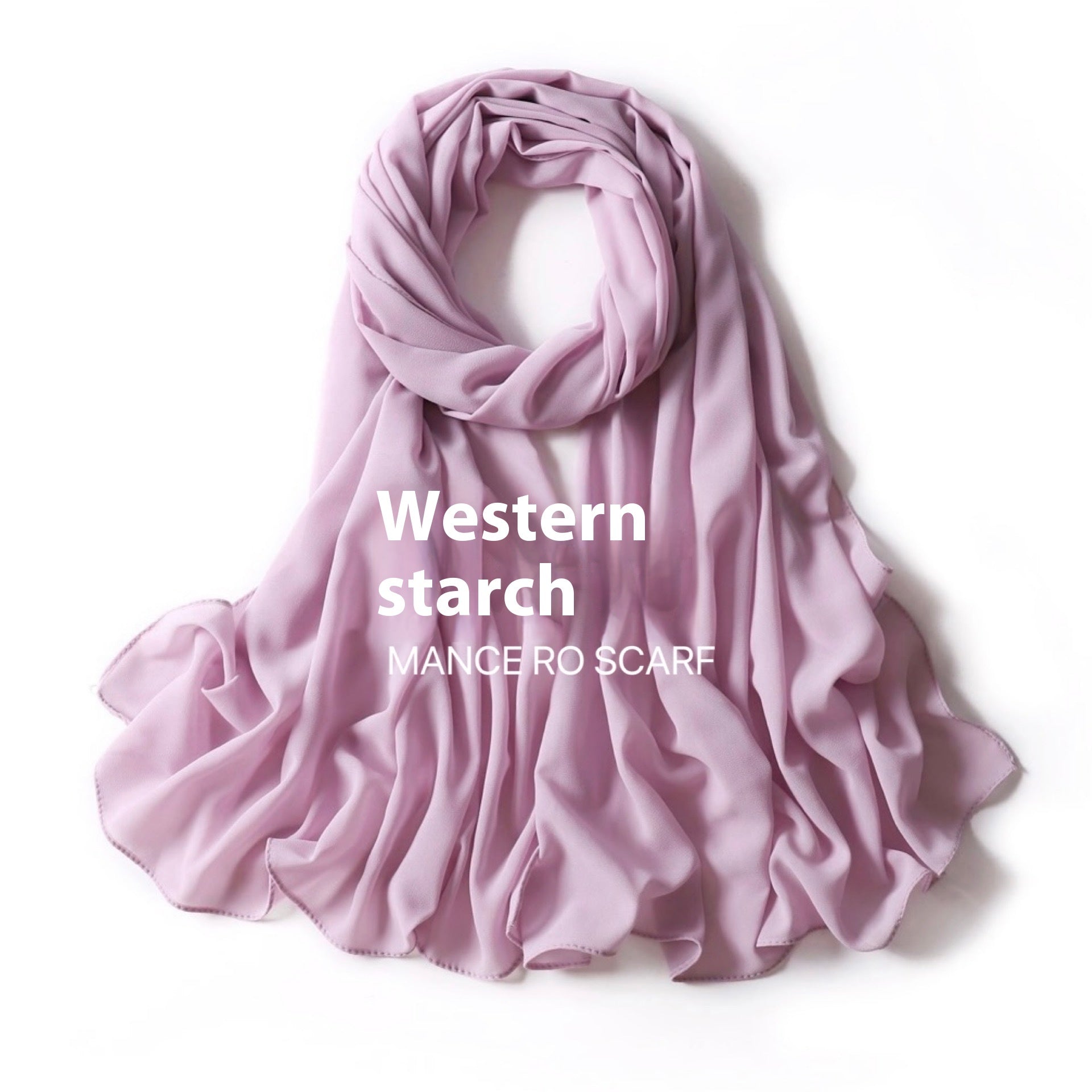 Foulard en mousseline de soie perlée