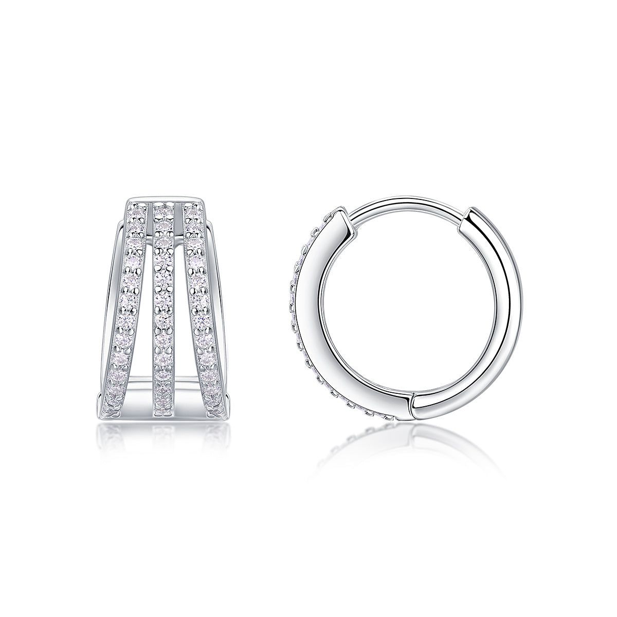 Human March Diamond Stud Earrings