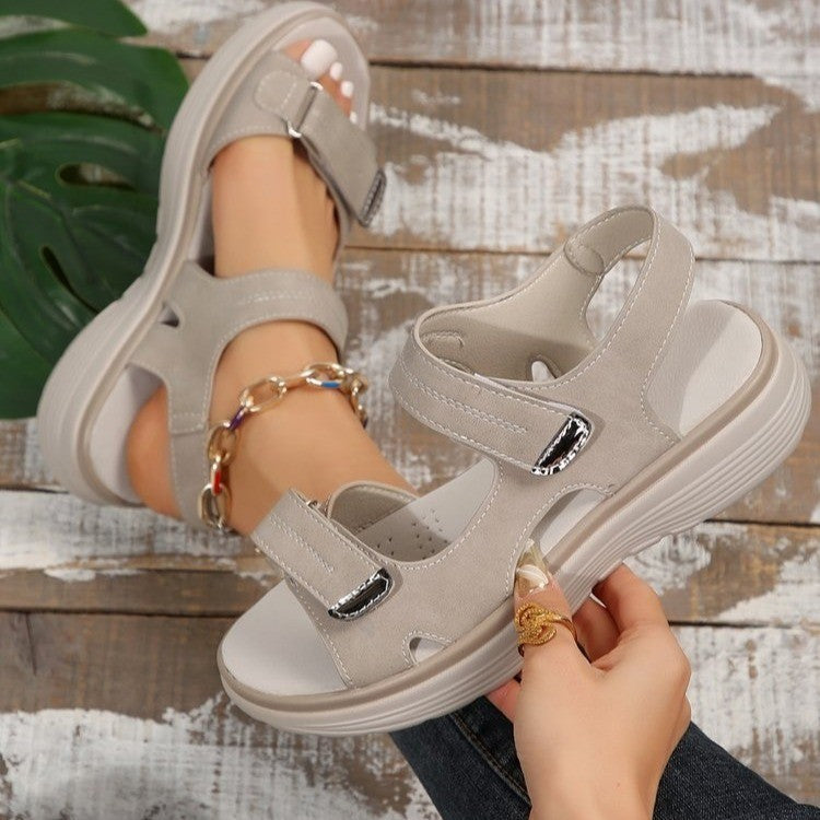 Casual Velcro Fish Mouth Sport Sandals