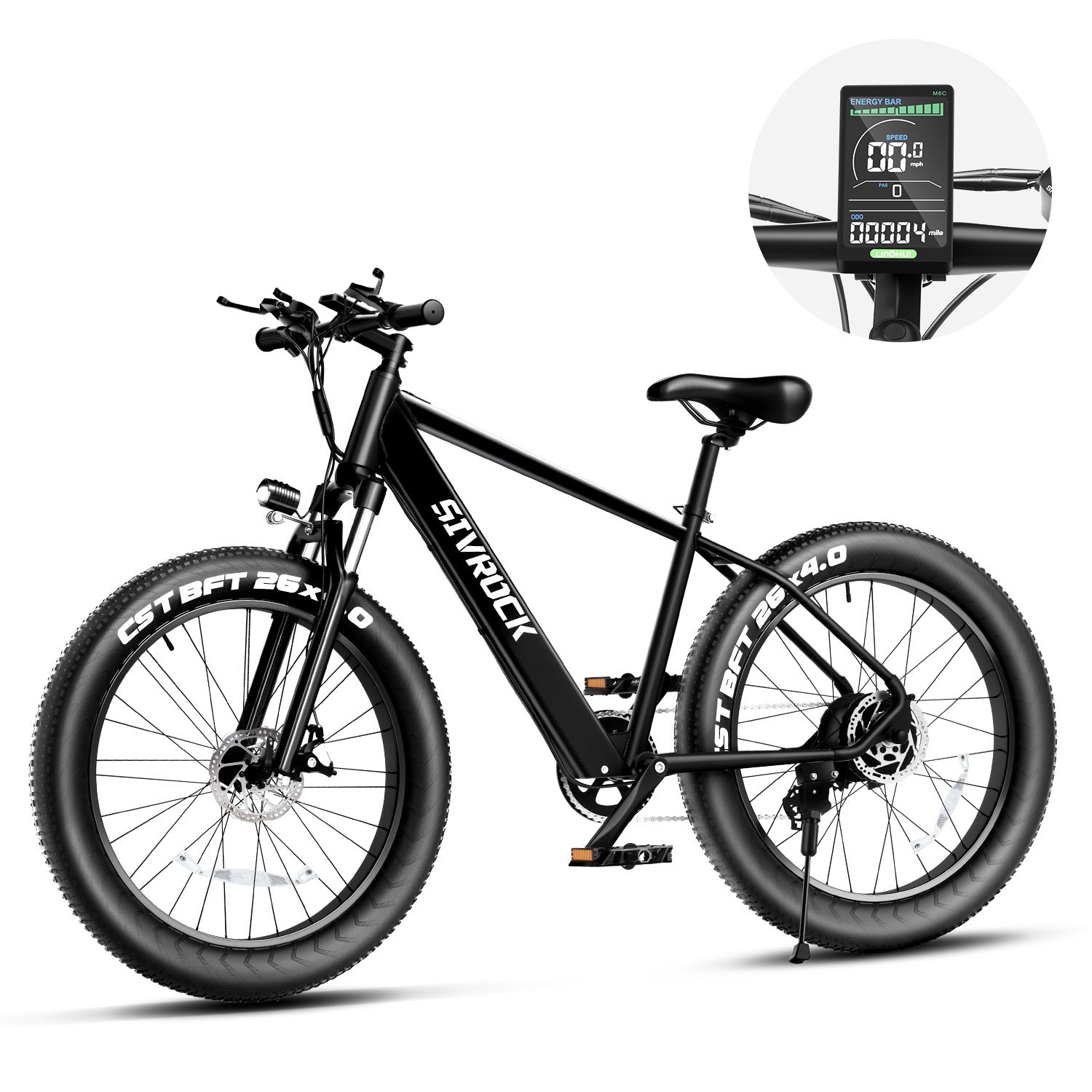 VTT électrique 1000 W – 48 V, pneus 26 x 4,0 