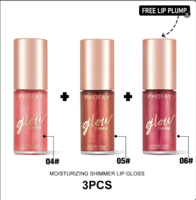 PHOFAY Shimmer Glow Lip Gloss