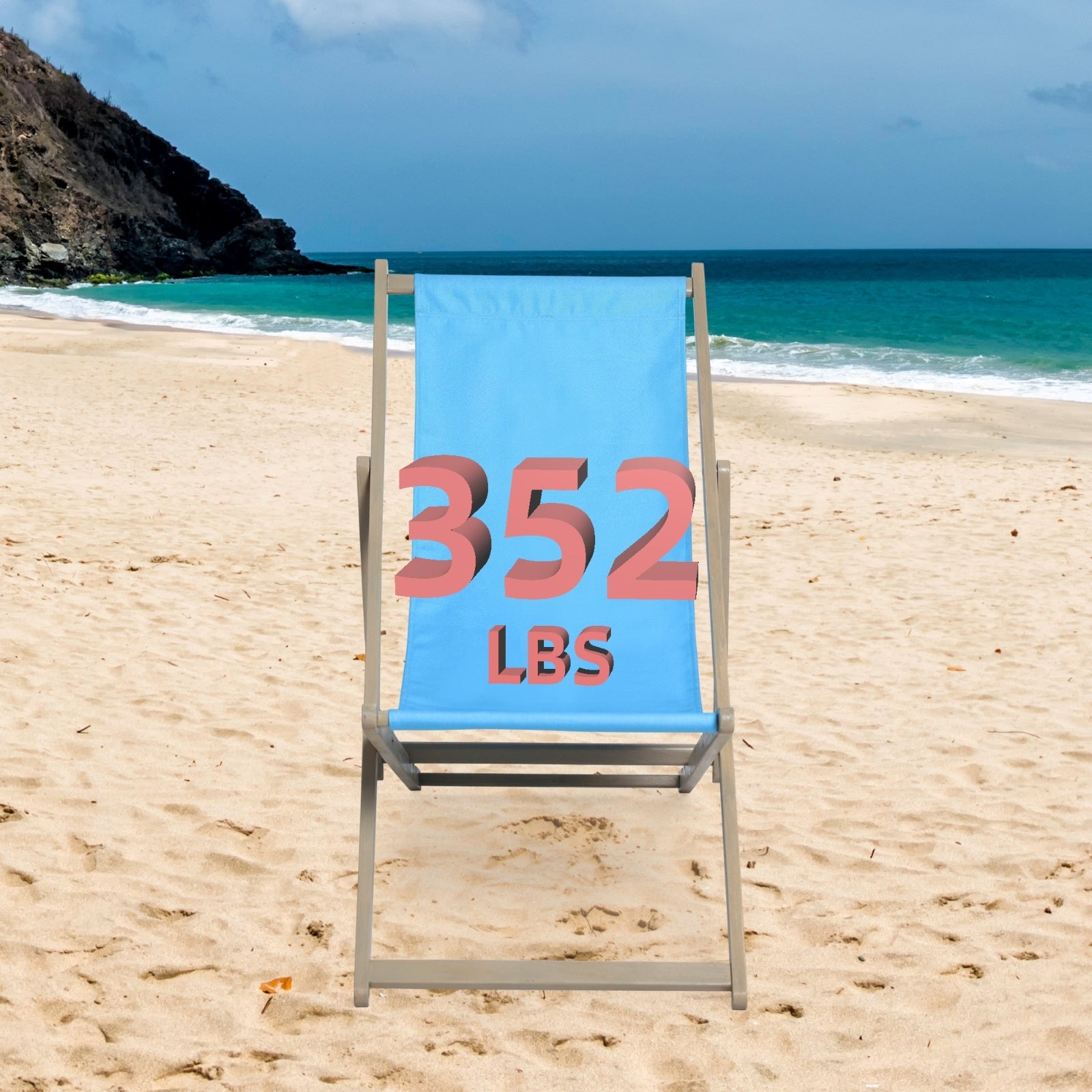 Wooden Folding Beach Sling Chairs