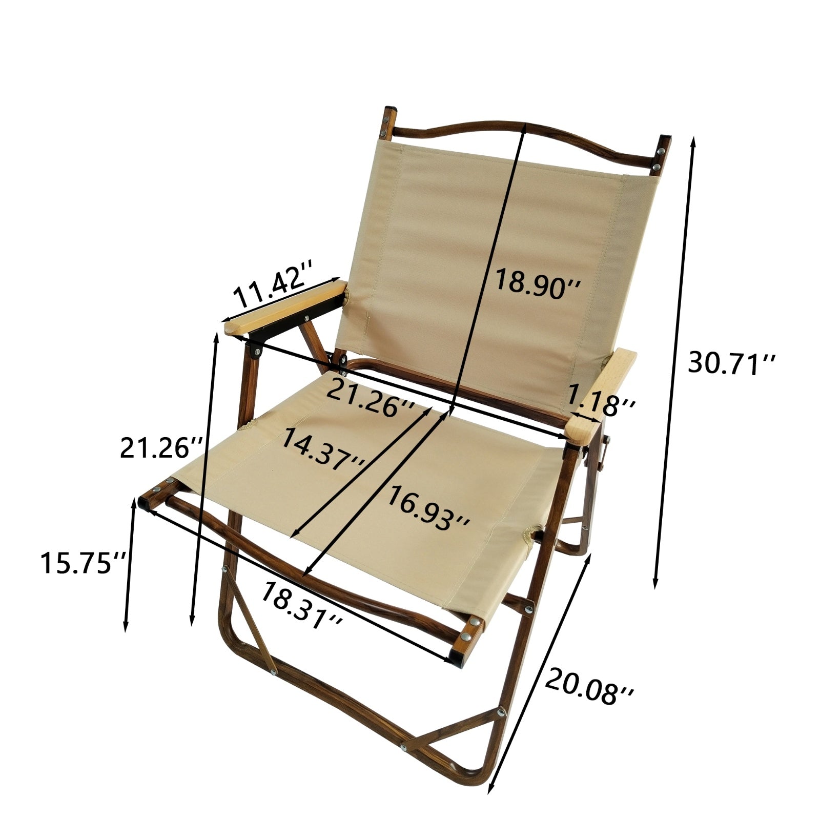 Bequemer Klappstuhl