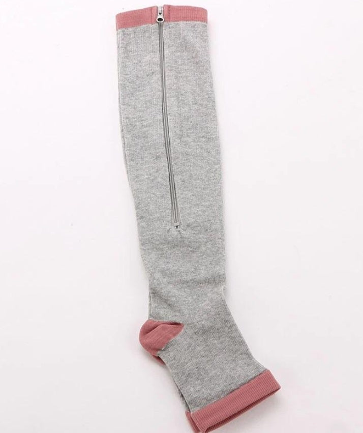 Compression Zipper Yoga Socks