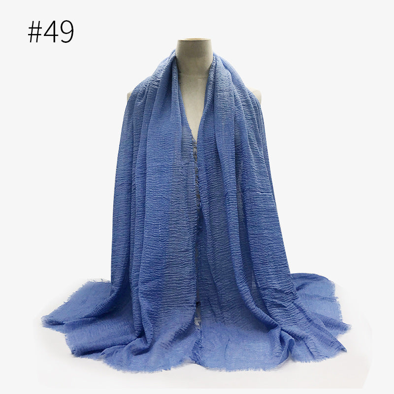 Foulard hijab en coton à bulles