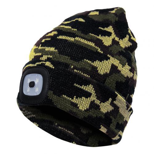 Bonnet en tricot lumineux à LED
