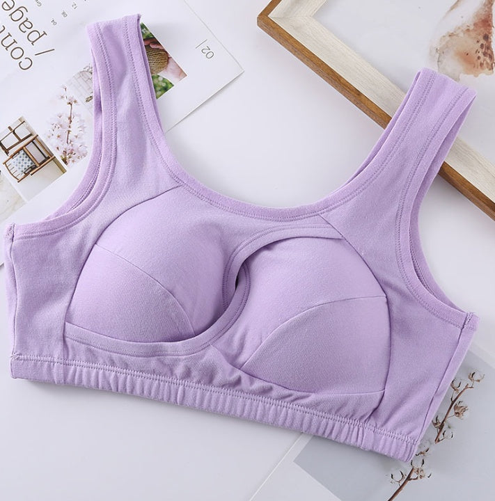 Plus Size Wireless Cotton Bra