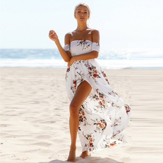 Boho Off Shoulder Summer Beach Dress
