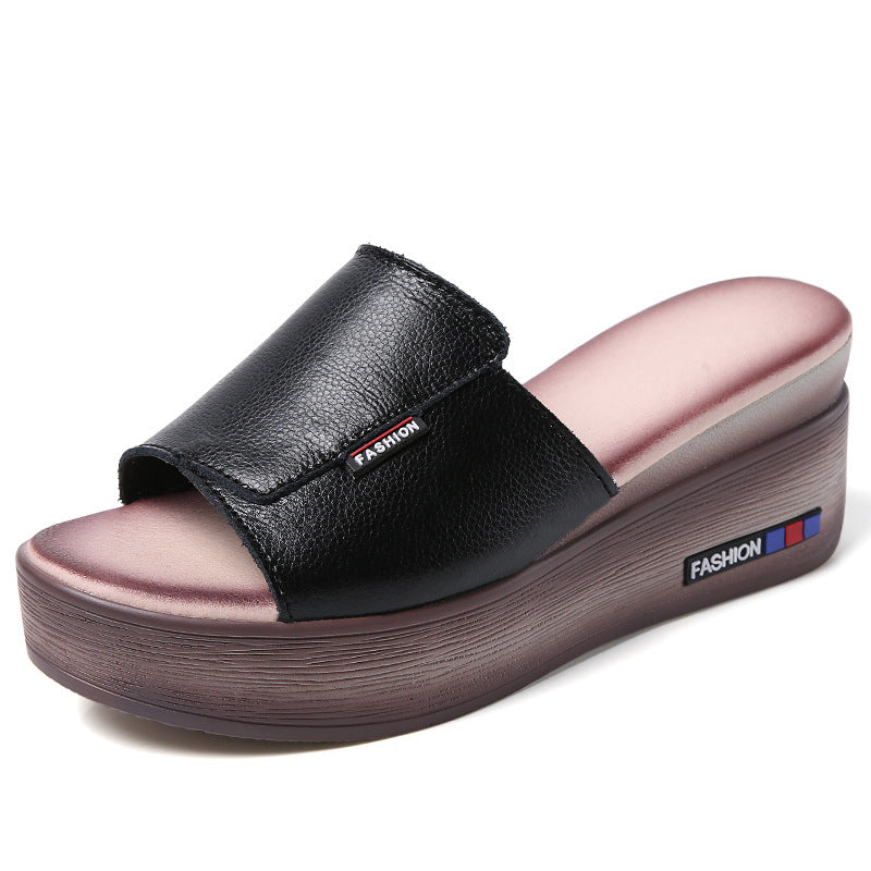 Women’s Leather Platform Sandals