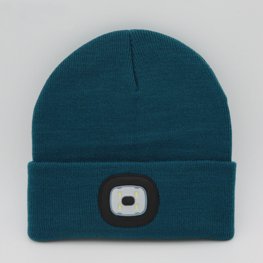 Bonnet en tricot lumineux à LED
