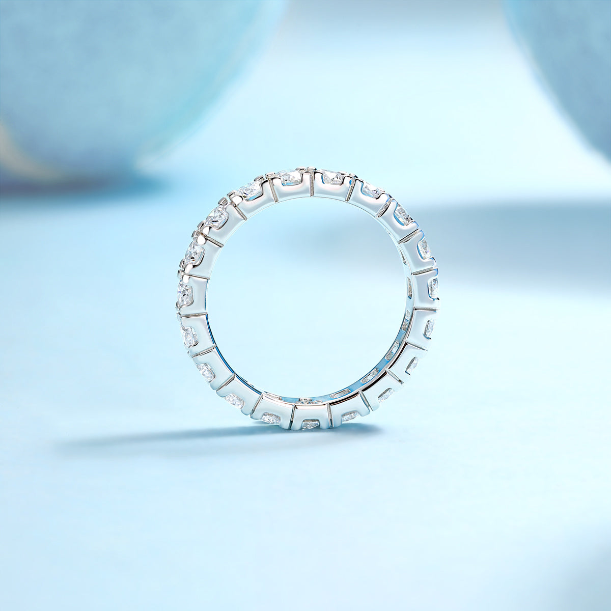 Starry Sky Moissanite Silver Ring
