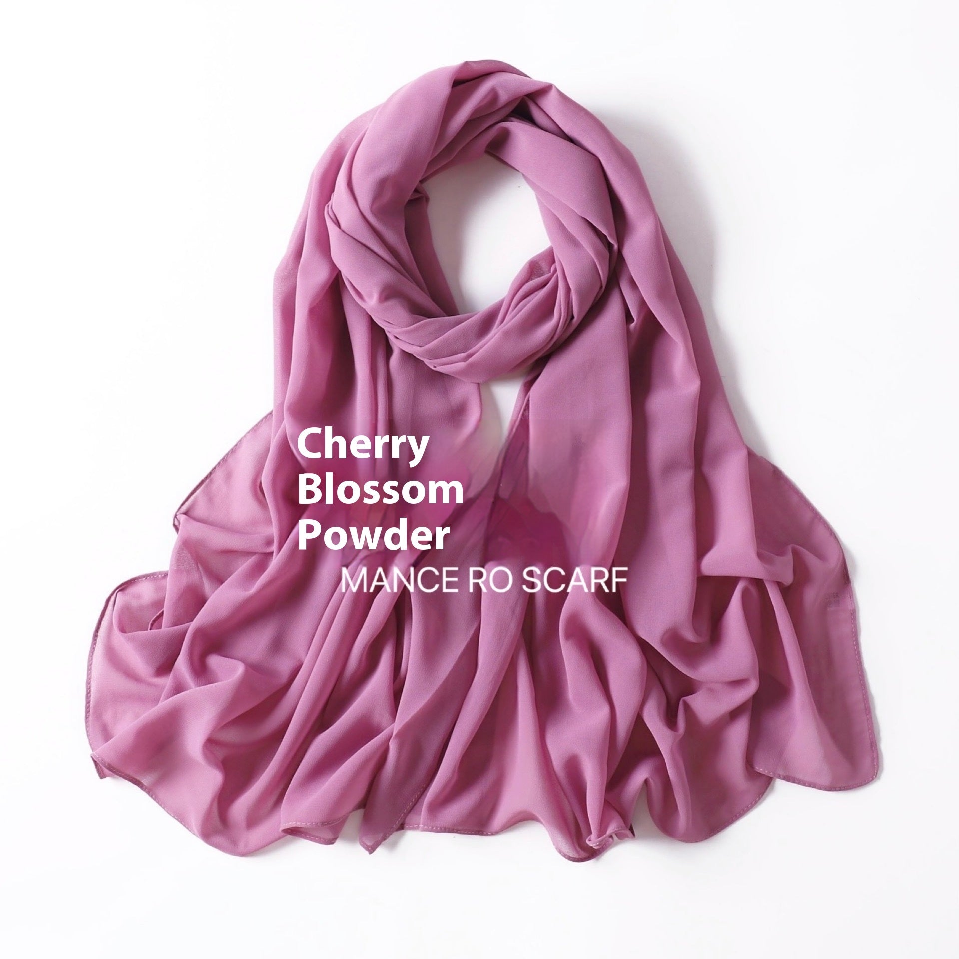 Foulard en mousseline de soie perlée