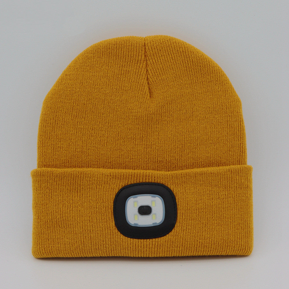 Bonnet en tricot lumineux à LED