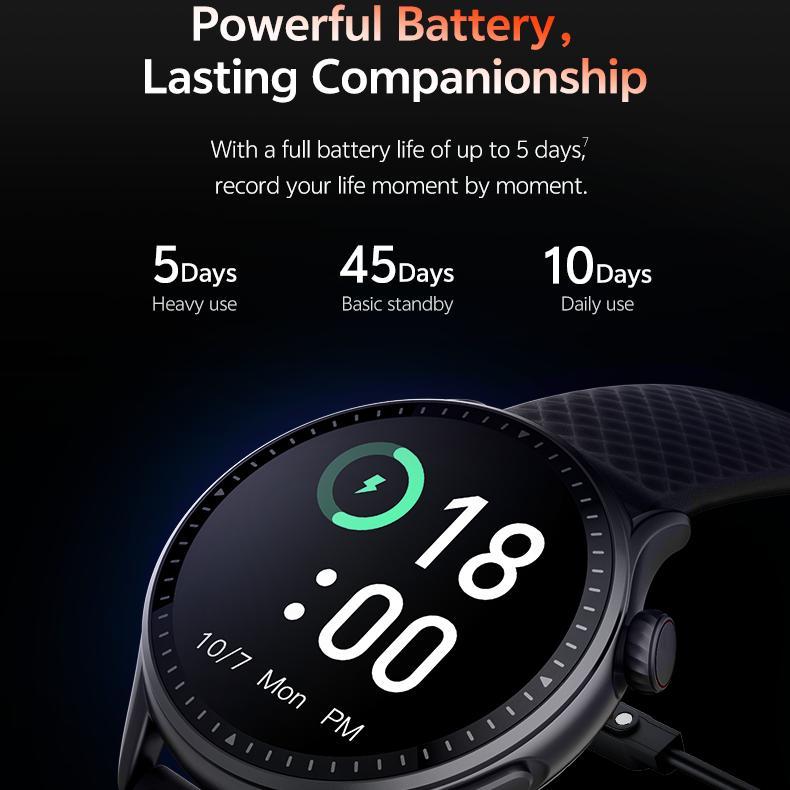 Runde HD-Fitness-Smartwatch