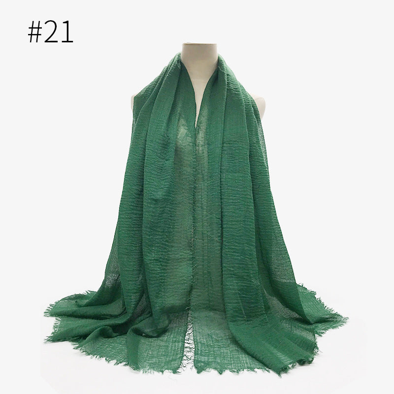 Foulard hijab en coton à bulles