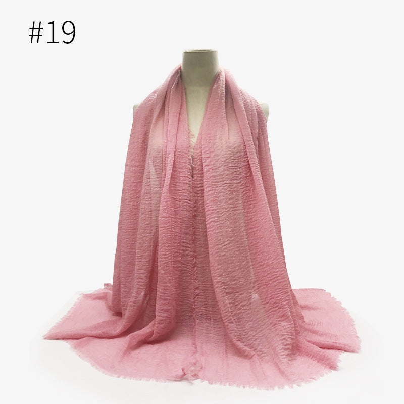 Foulard hijab en coton à bulles