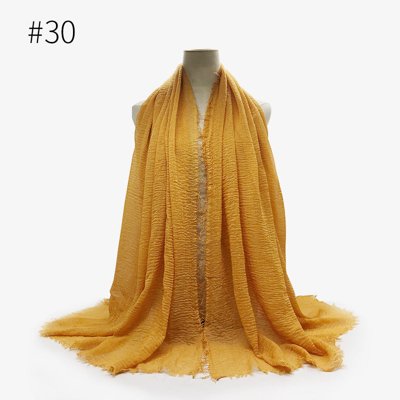 Foulard hijab en coton à bulles