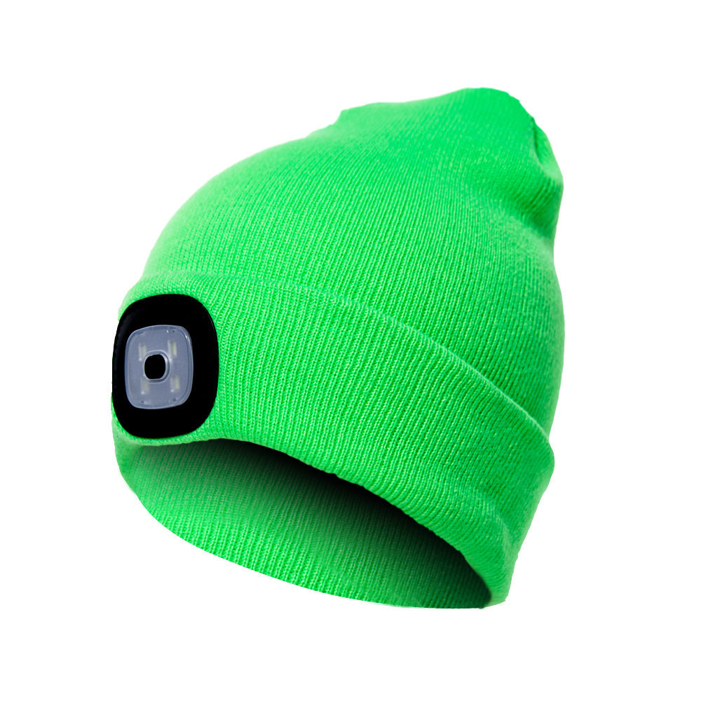 Bonnet en tricot lumineux à LED