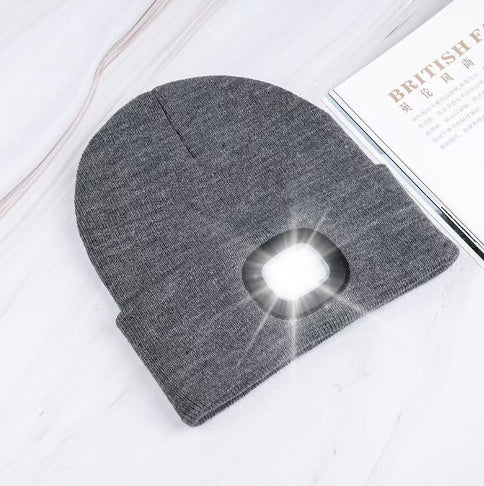 Bonnet en tricot lumineux à LED
