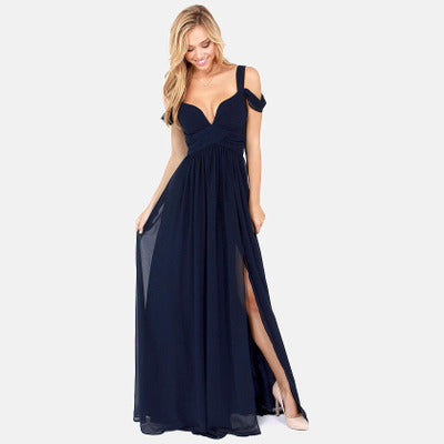 Elegant Greek Style Pleated Gown