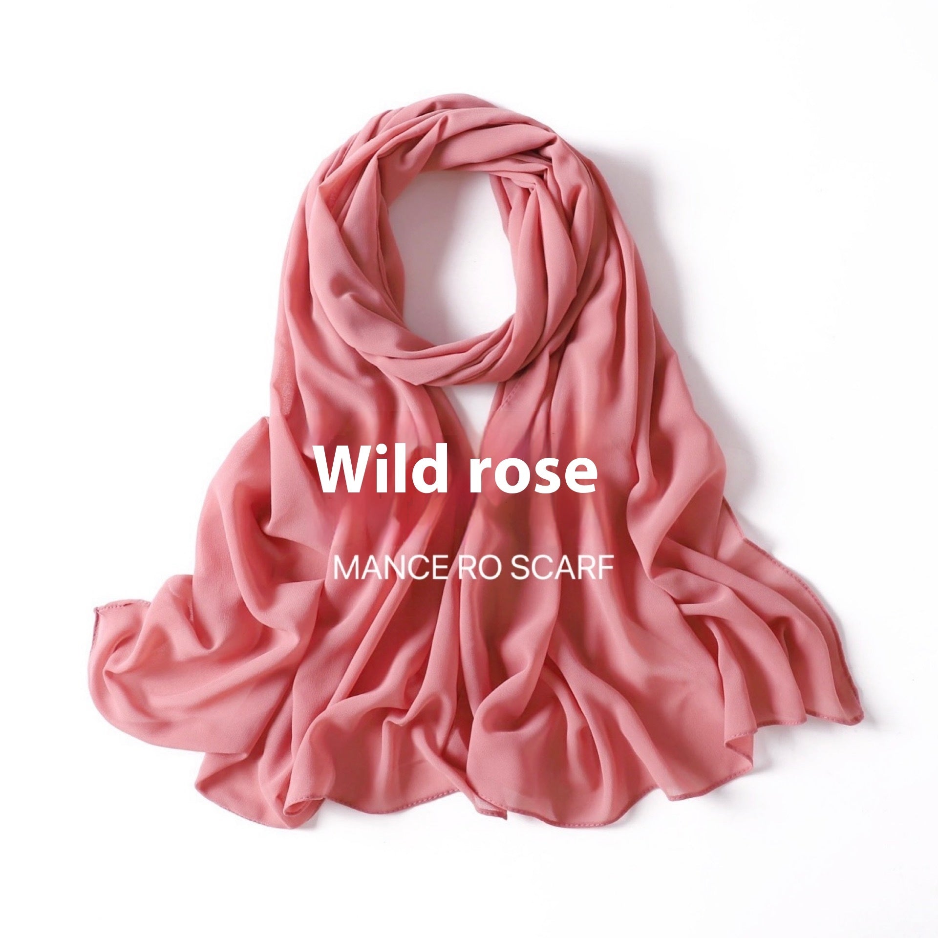 Foulard en mousseline de soie perlée