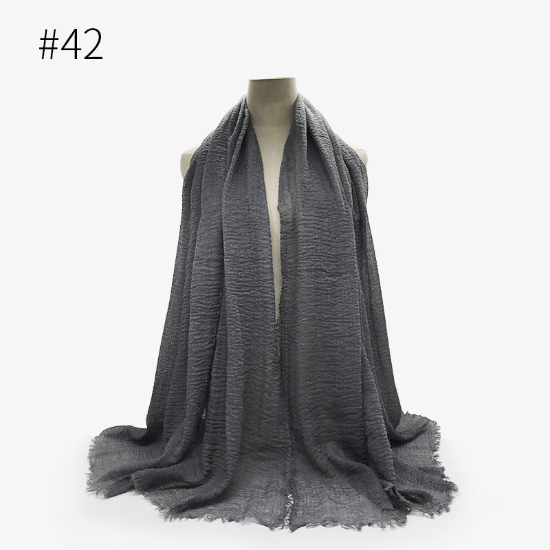 Foulard hijab en coton à bulles